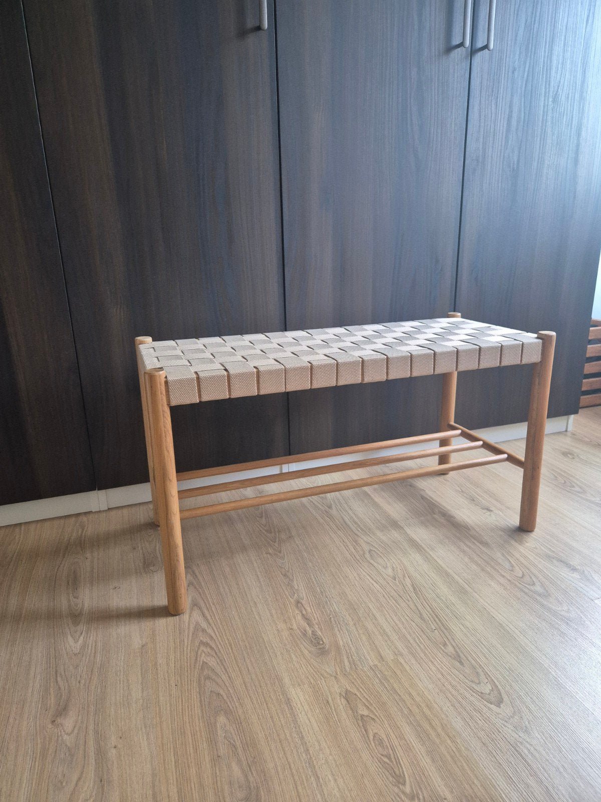 Bankje Jysk, Ophalen, 100 tot 150 cm, Zo goed als nieuw, 25 tot 50 cm