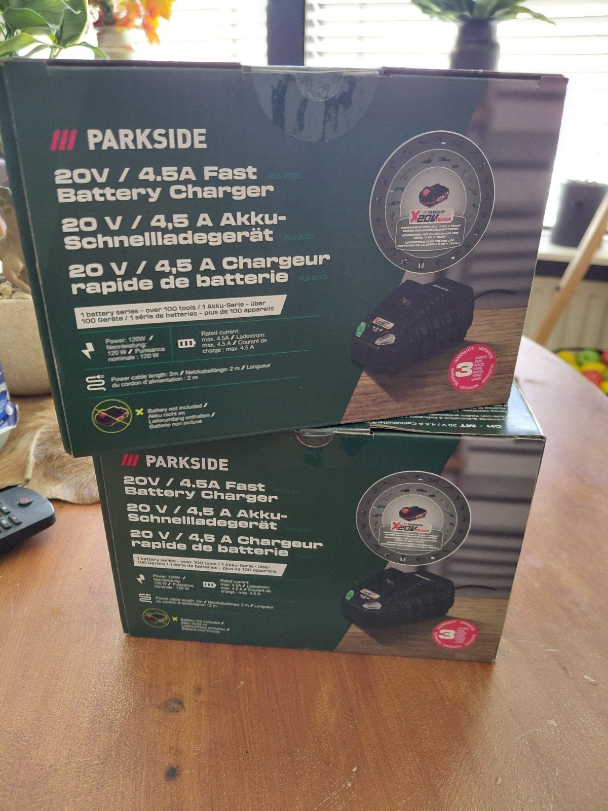Parkside 20V / 4.5A Snelle Batterijlader, Ophalen of Verzenden, Nieuw