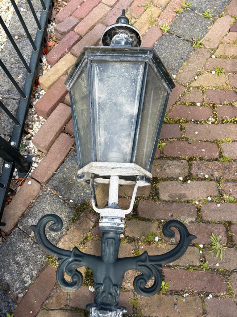 Lantaarn, Ophalen, Staande lamp, 50 tot 250 watt, IJzer
