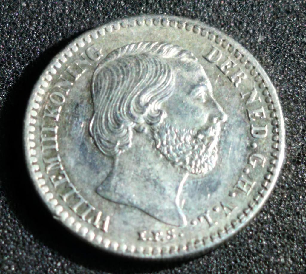 10 cent 1889 Willem 3 pr +, Postzegels en Munten, Munten | Nederland, Ophalen of Verzenden, Koning Willem III, 10 cent