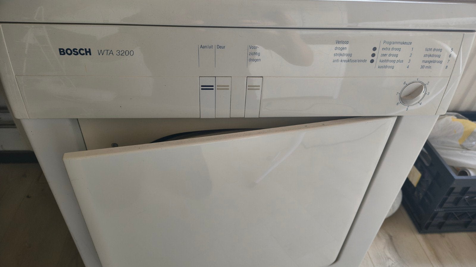 Bosch WTA 3200 Luchtafvoer Wasdroger - Functioneert goed, Ophalen, Gebruikt, Voorlader, Luchtafvoer