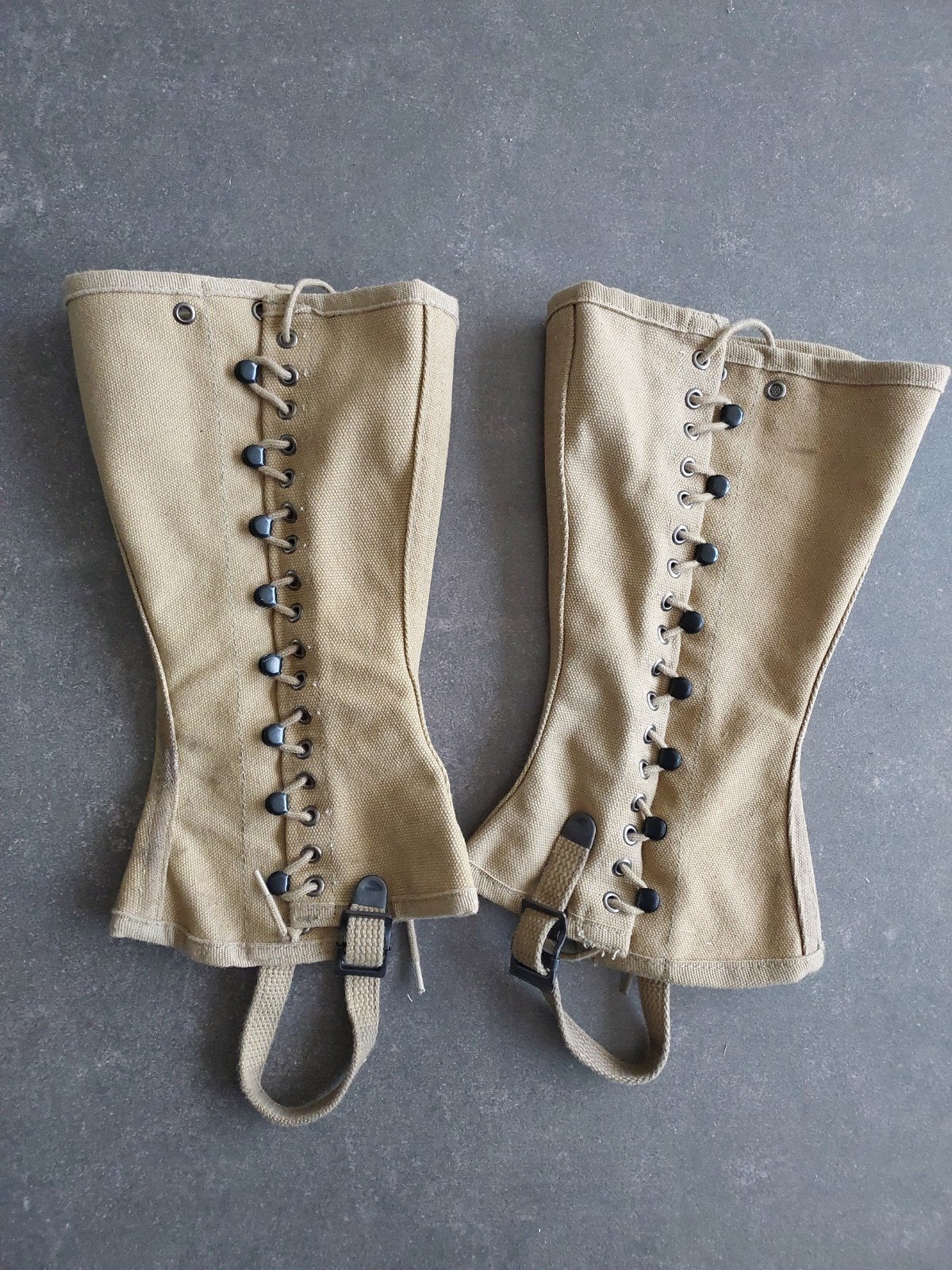US Army WO2 M-1938 Leggings - Maat 3R, Verzamelen, Ophalen of Verzenden, Landmacht, Amerika, Overige typen