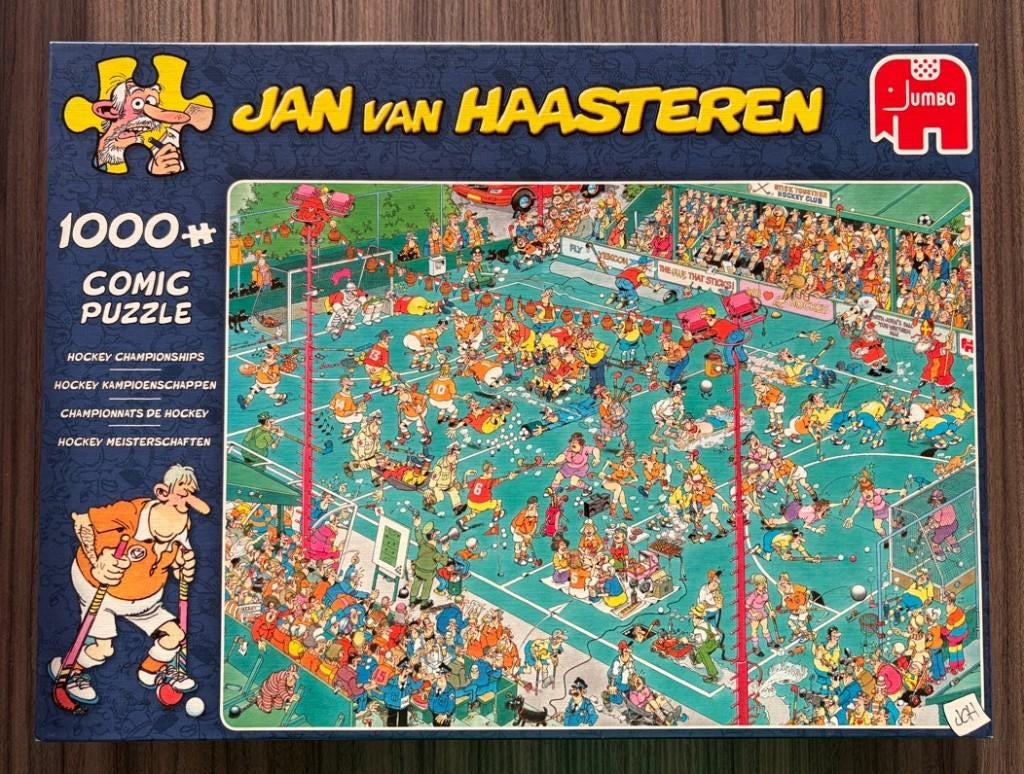 Jan van Haasteren - Hockey Kampioenschappen - 1000 stukjes, Hobby en Vrije tijd, Denksport en Puzzels, Ophalen of Verzenden, 500 t/m 1500 stukjes
