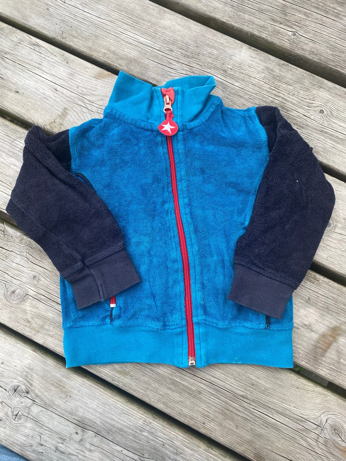 KIK*KID Vest Maat 86 - Blauw/Zwart, Ophalen of Verzenden, Gebruikt, Jongetje of Meisje