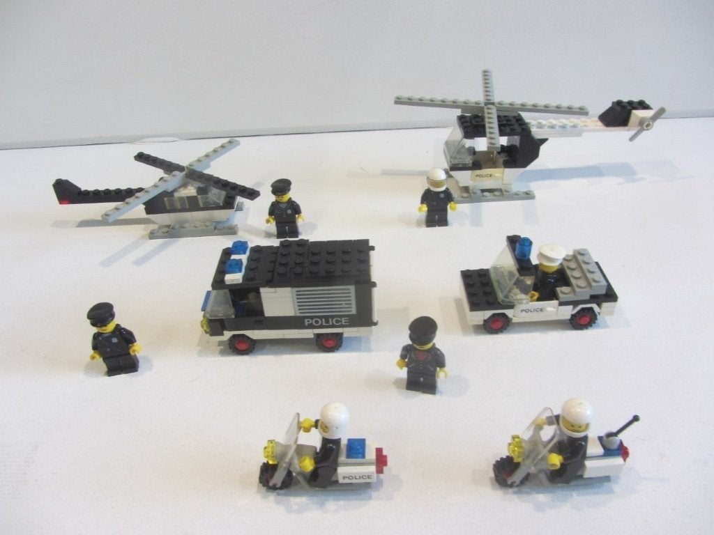 lego Vintage politie auto's, motoren en helicopters 6684, Ophalen of Verzenden, Gebruikt, Lego