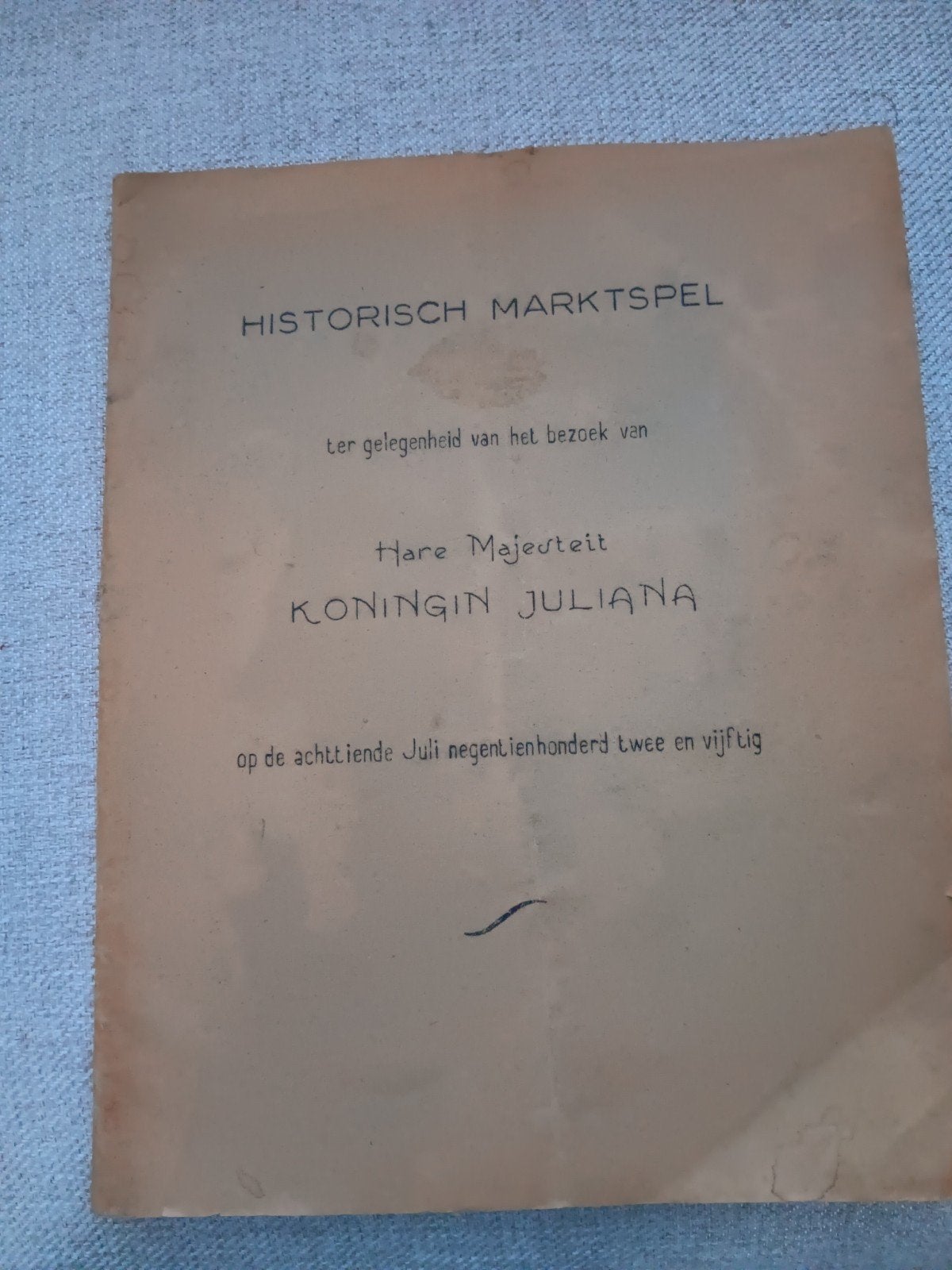 Historisch Marktspel Koningin Juliana Gouda 1952, Boeken, Commissie voor het Marktspel, Ophalen of Verzenden, 20e eeuw of later