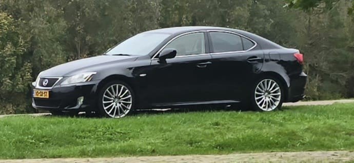 Lexus IS 250 2.5 AUT 2006 Zwart, Auto's, Achterwielaandrijving, 1535 kg, Zwart, 6 cilinders