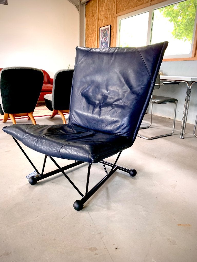 Flyer Lounge chair Boonzaaijer en Mazairac, Huis en Inrichting, Fauteuils, Gebruikt, Ophalen of Verzenden, 50 tot 75 cm, Leer