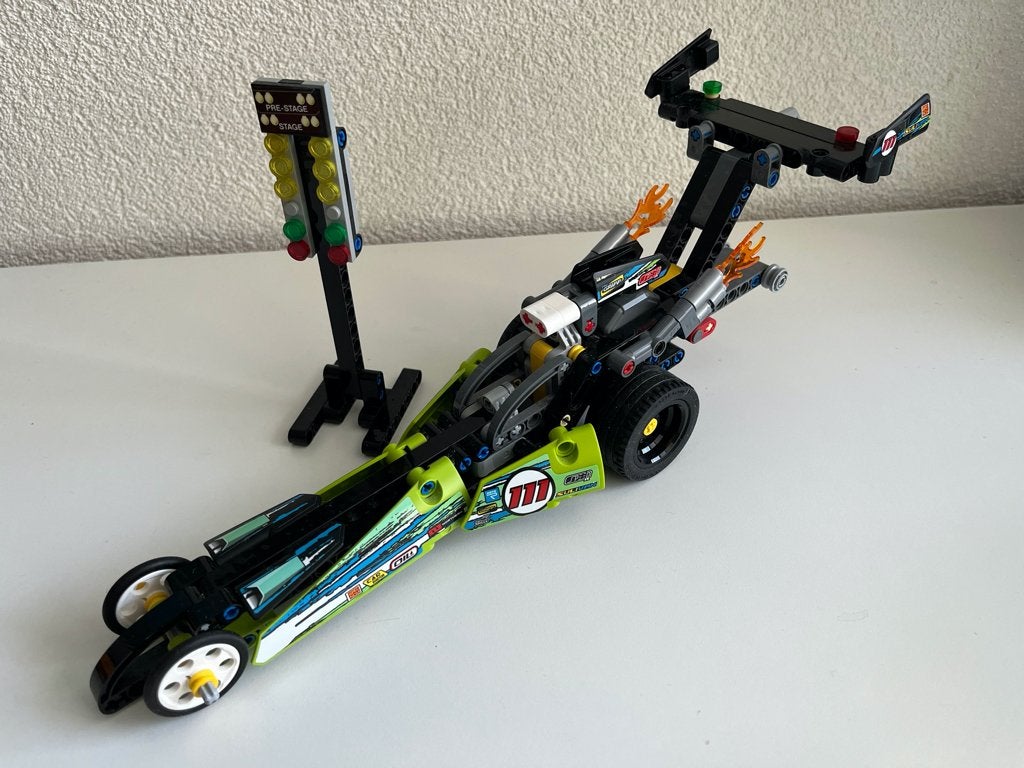 Lego Technic 42103 dragster / drag racer, Ophalen of Verzenden, Gebruikt, Lego