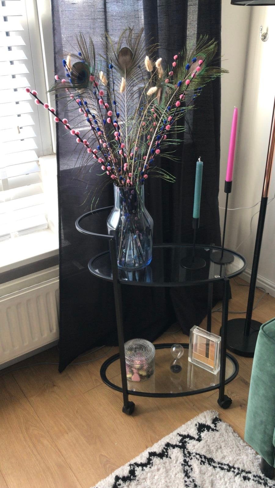 Glazen serveer wagen, Ophalen, 75 cm of meer, Glas, Zo goed als nieuw