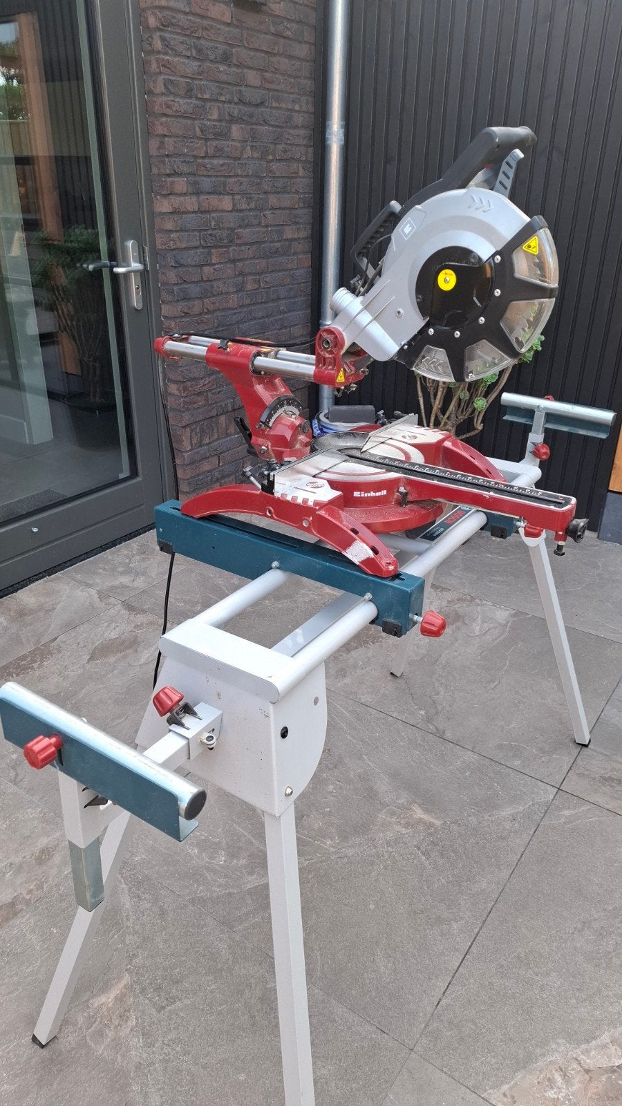 einhell afkortzaag + zaagtafel, Ophalen, Zo goed als nieuw, Afkortzaag, 30 tot 70 mm