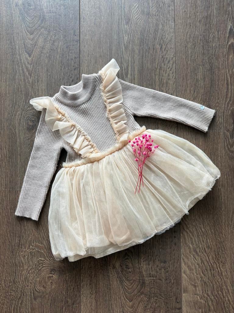 Donsje Amsterdam Flovos Ribgebreide Jurk - 9-12M, Ophalen of Verzenden, Gebruikt, Meisje