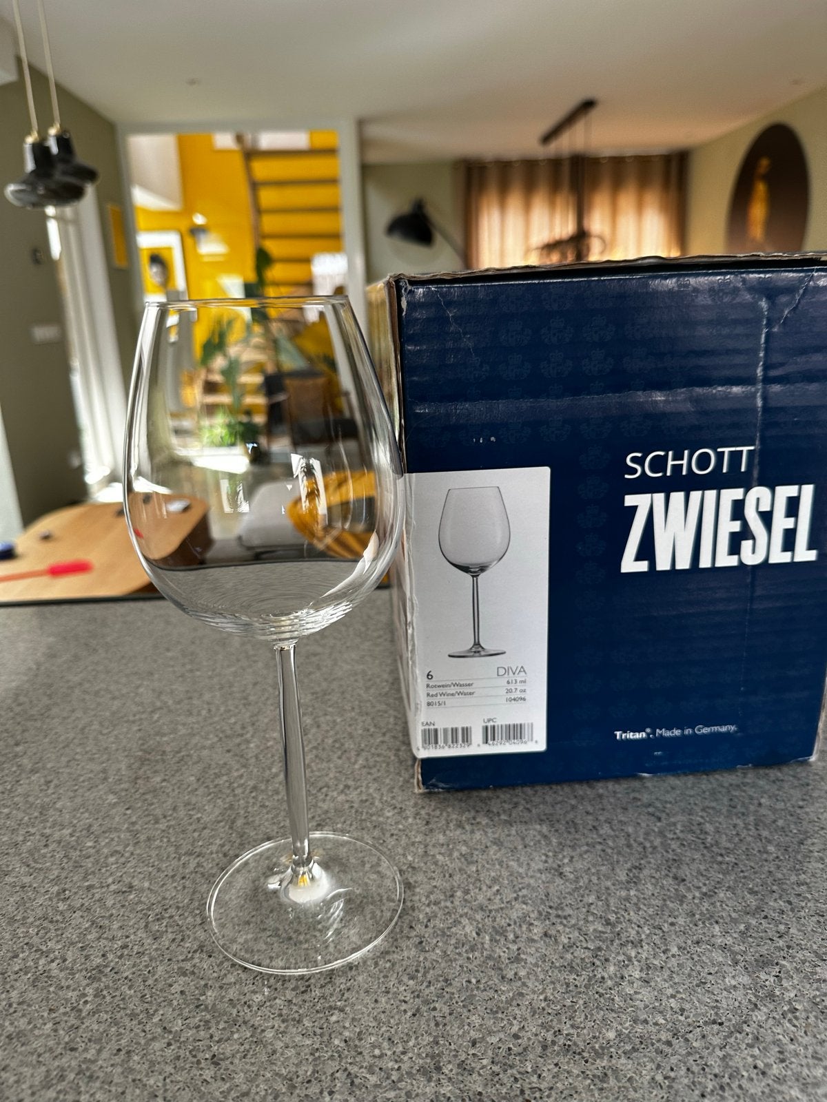 7x Schott Zwiesel Diva rode wijn 613ml, Ophalen, Nieuw, Overige merken, Glas