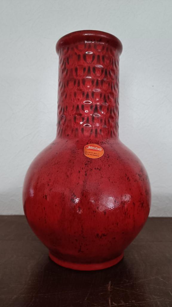 Vintage Jasba keramiek vaas - Fat Lava Design, Antiek en Kunst, Antiek | Keramiek en Aardewerk, Ophalen of Verzenden