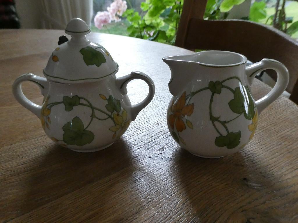 Onderdelen Geranium servies, Huis en Inrichting, Keuken | Servies, Ophalen, Overige typen, Zo goed als nieuw, Overige stijlen