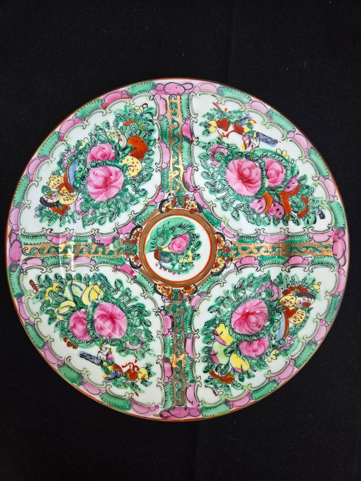 vintage Chinees bord keramiek handbeschilderd, Ophalen of Verzenden