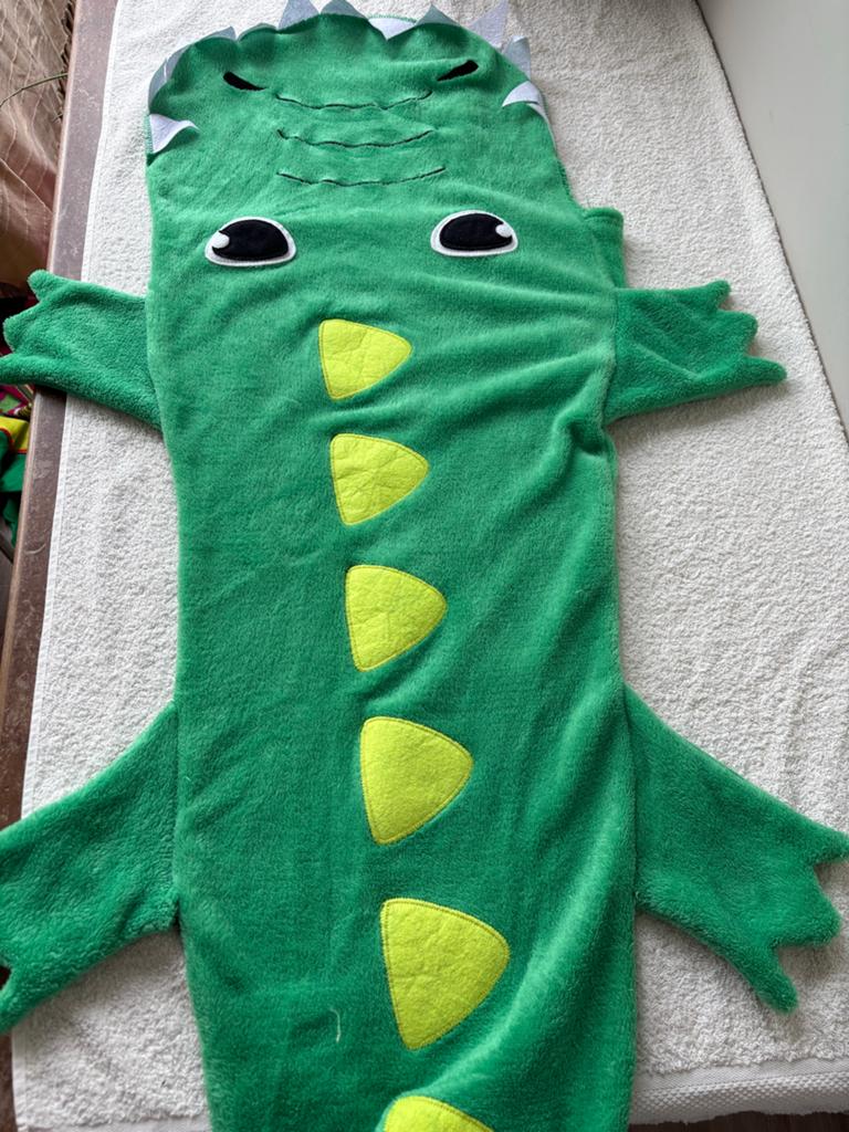 Groene Krokodil Slaapzak / deken voor Kinderen, Ophalen, Gebruikt