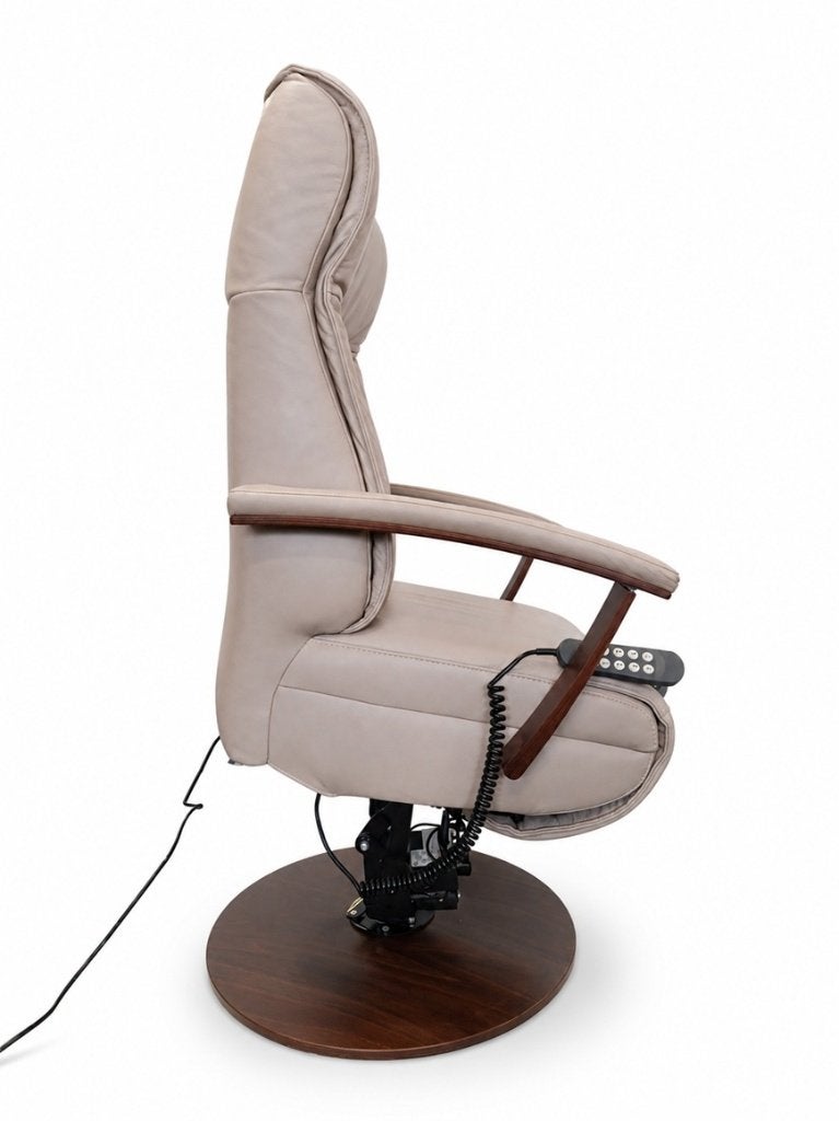 Tweedehands beige leren Prominent sta-op stoel  - 16835054, Ophalen of Verzenden, Gebruikt