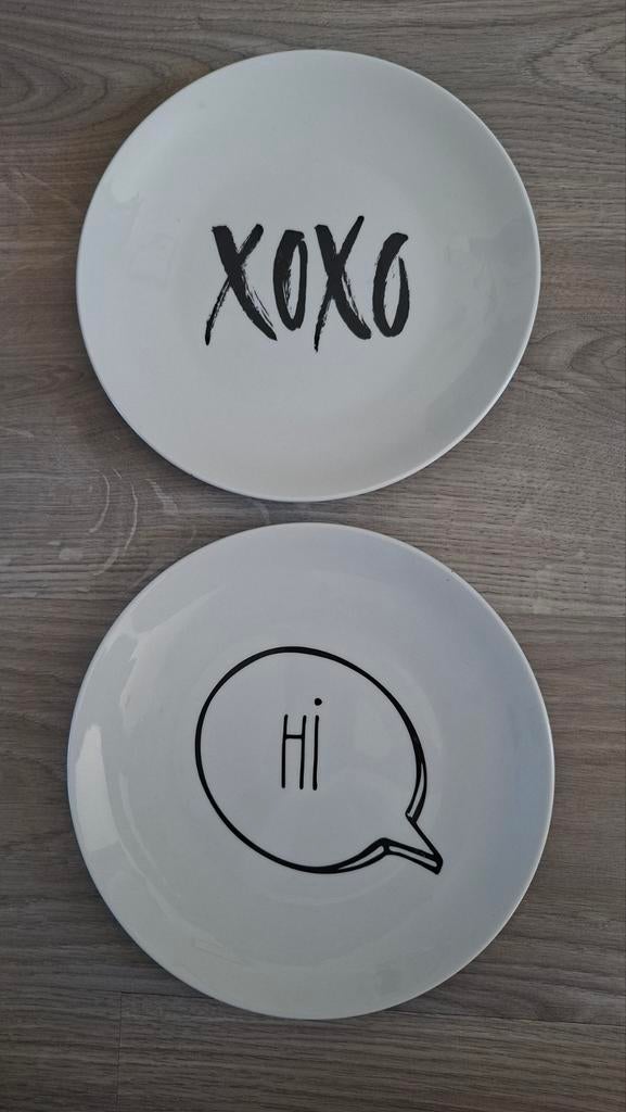 Wandborden 'XOXO' en 'Hi' - Wonder Wall Home Decoration, Huis en Inrichting, Steen/keramiek, Ophalen of Verzenden, Zo goed als nieuw