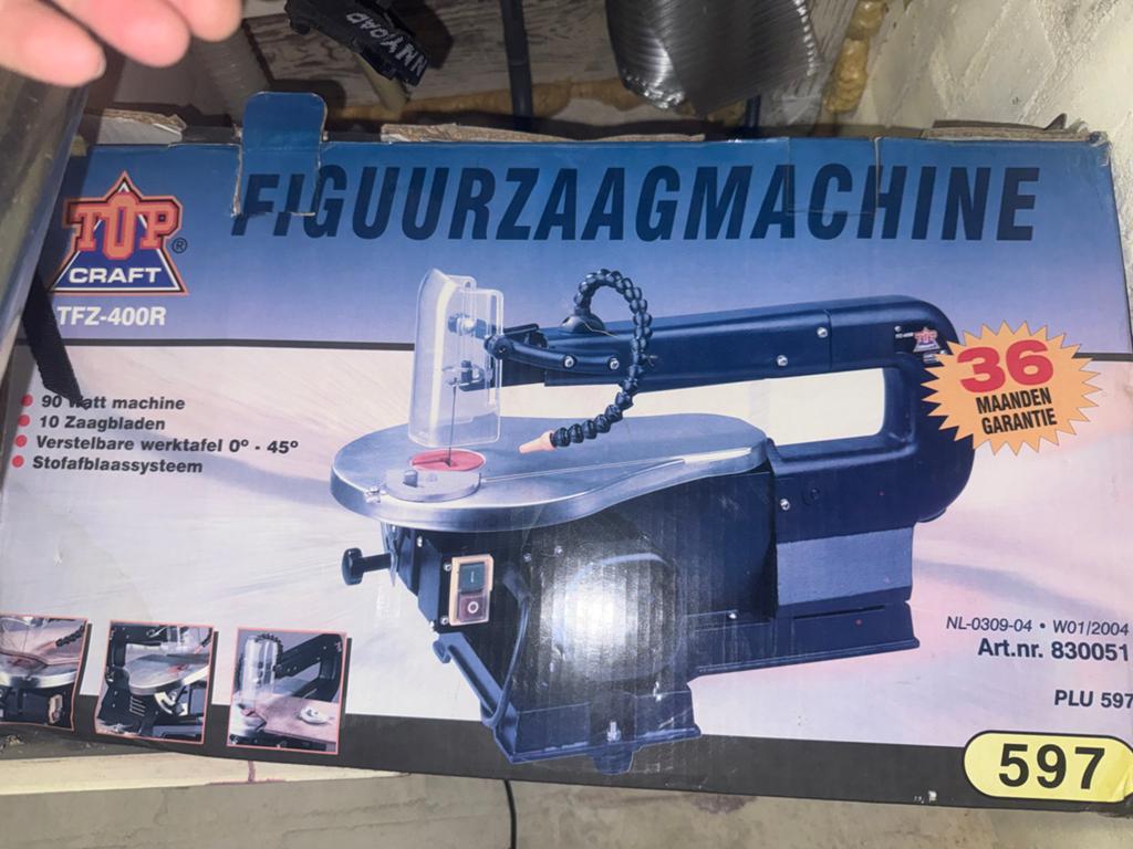 TOP CRAFT TFZ-400R Figuurzaagmachine 90W, Doe-het-zelf en Verbouw, Gereedschap | Zaagmachines, Ophalen, Minder dan 30 mm, Nieuw