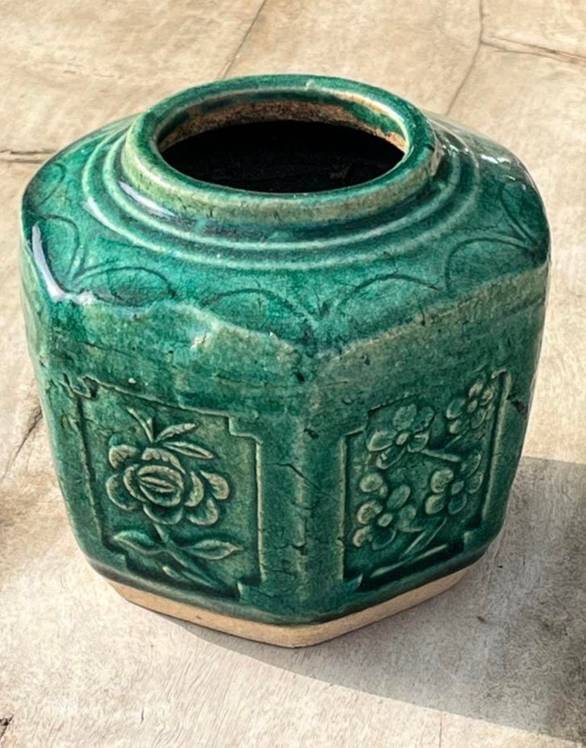 Oude Gemberpot groot, Ophalen of Verzenden