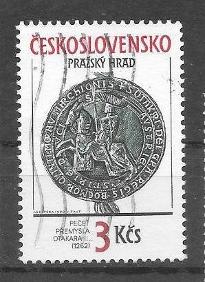 Tsjechoslowakije 1990  Burcht Praag, Verzenden, Overige landen, Gestempeld