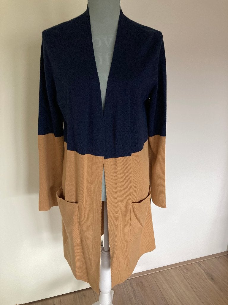 Tweekleurig vest met lange mouwen - Expresso, Kleding | Dames, Maat 38/40 (M), Ophalen of Verzenden, Gedragen, Meerkleurig