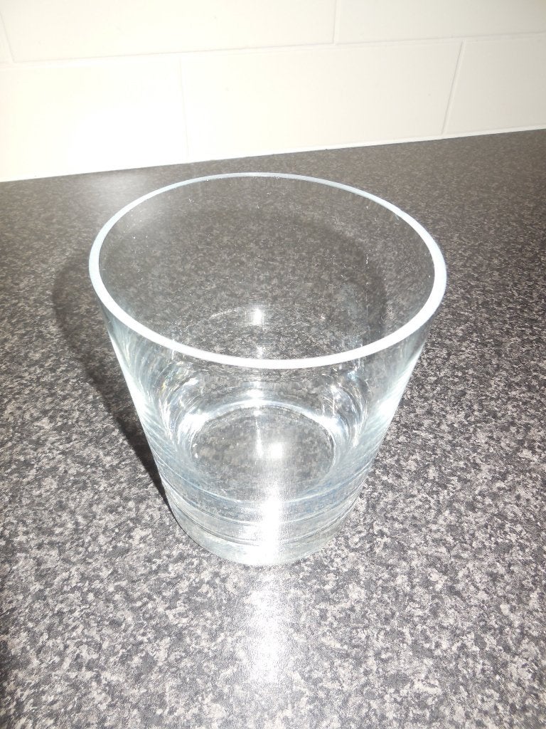 Glazen vaas, Ophalen, Transparant, 14 cm, Glas