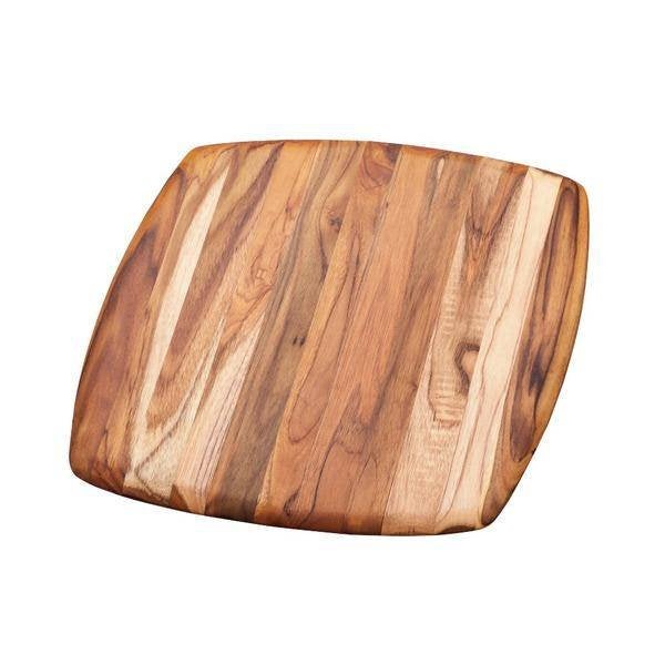 Nieuw | Teakhouten snij- en serveerplank – vierkant 30x30cm, Hout, Snij-/serveerplank, Nieuw, Ophalen of Verzenden