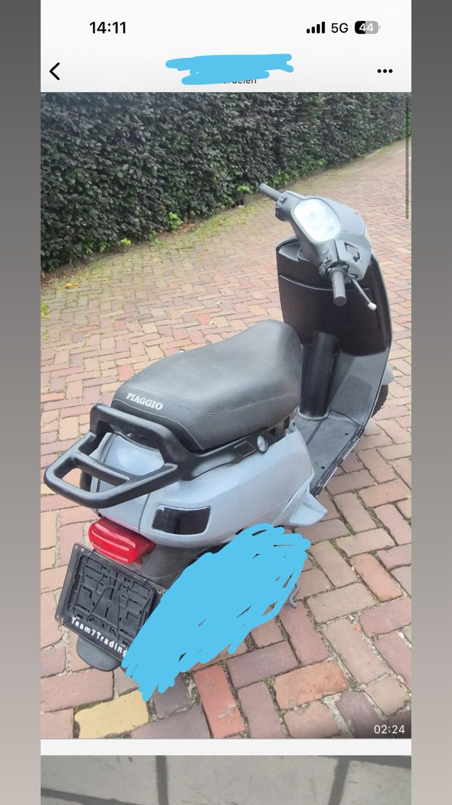 Skipper onderdelen, Ophalen, Zo goed als nieuw, Benzine, Piaggio