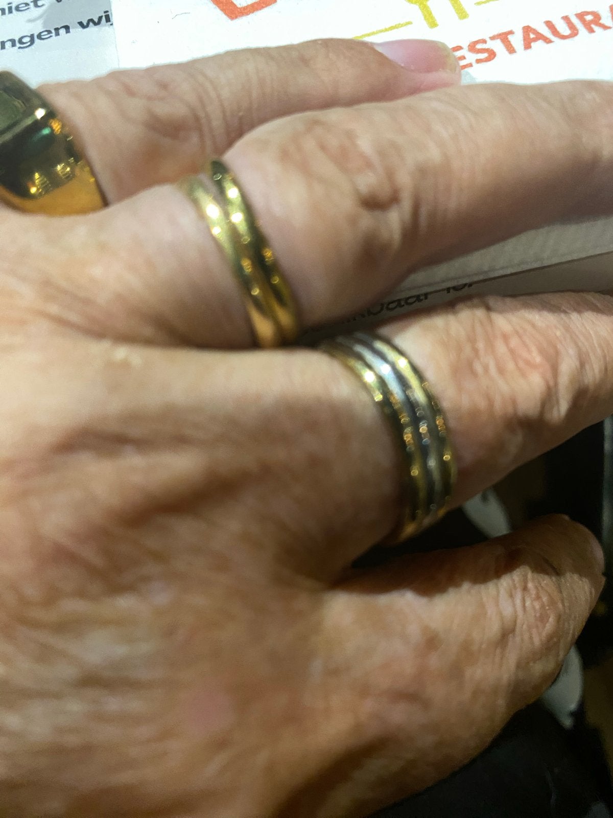 Gouden en zilveren ringen - Set van 7, Ophalen, Gebruikt, 17 tot 18, Dame of Heer