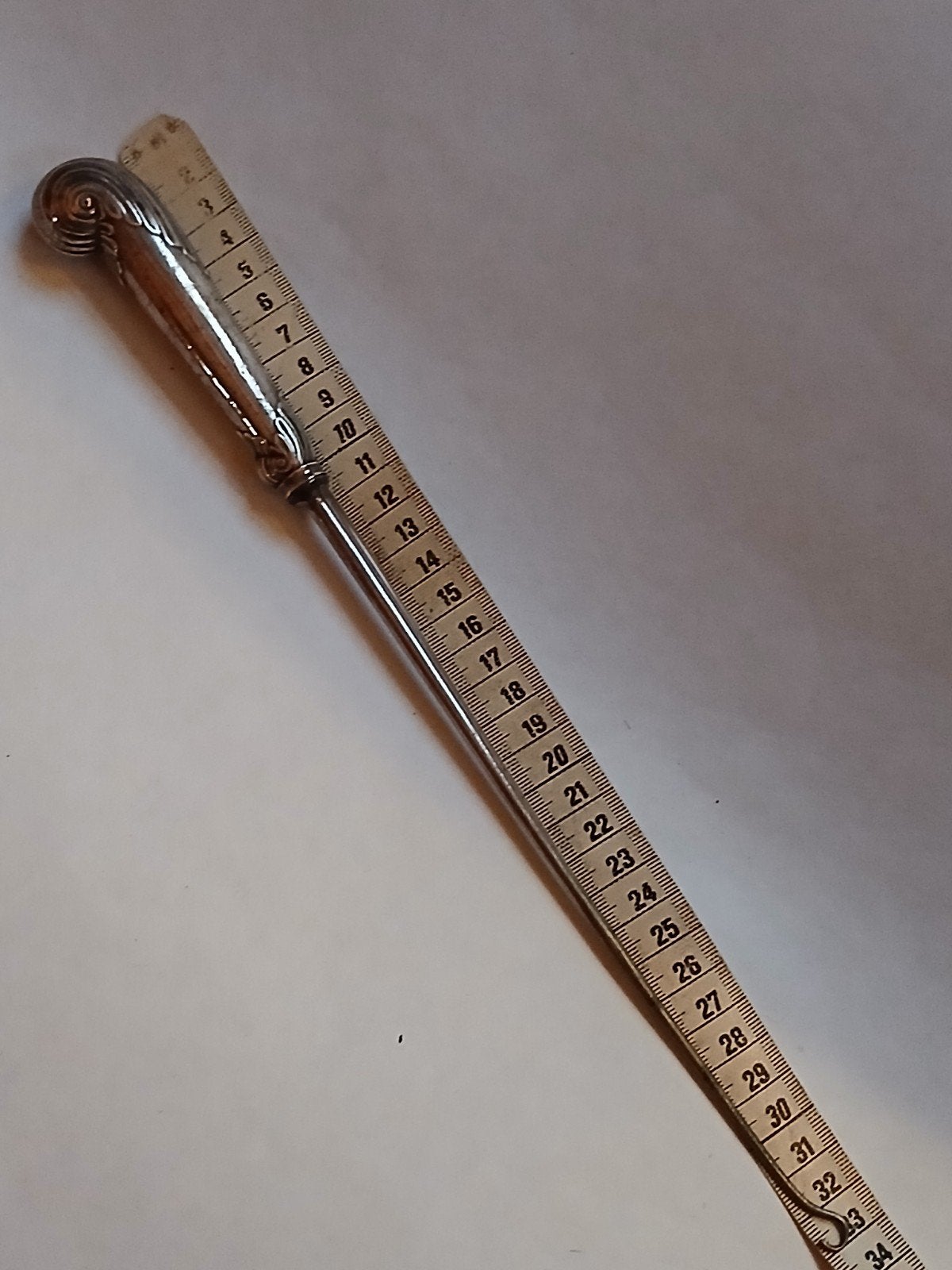 antiek zilver veterhaak corsethaak knopenhaak knoophaakje, Ophalen, Zilver