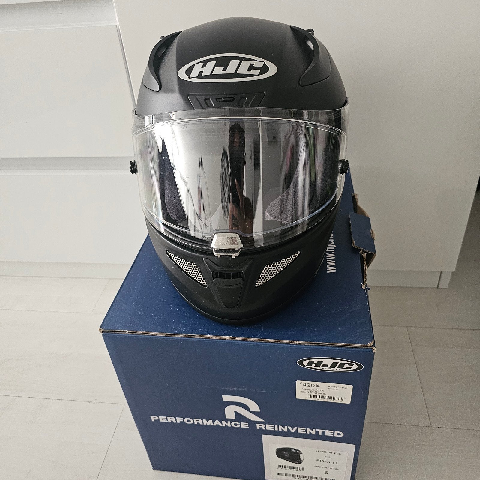 HJC helm, zo goed als nieuw, maat S, Motoren, Kleding | Motorhelmen, Ophalen