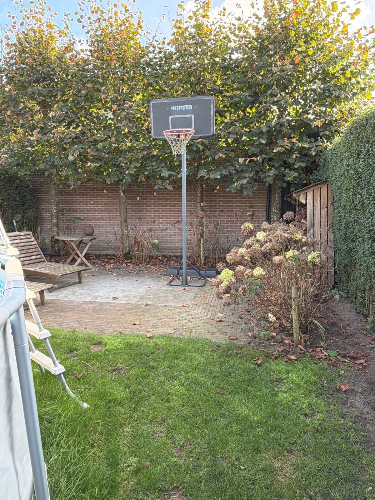 Kipsta basketbalpaal met bord en ring, Sport en Fitness, Ophalen, Gebruikt, Ring, Bord of Paal