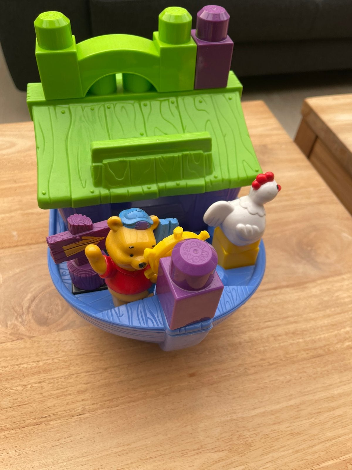 Mega bloks met vrachtwagen en boot, Ophalen, Zo goed als nieuw, Megabloks