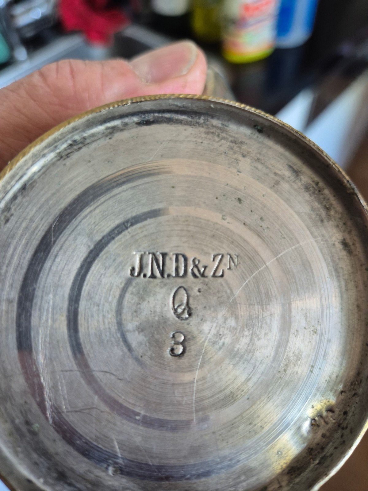 J.N.D. & ZN Theepot met Warmer - Tin, Ophalen of Verzenden
