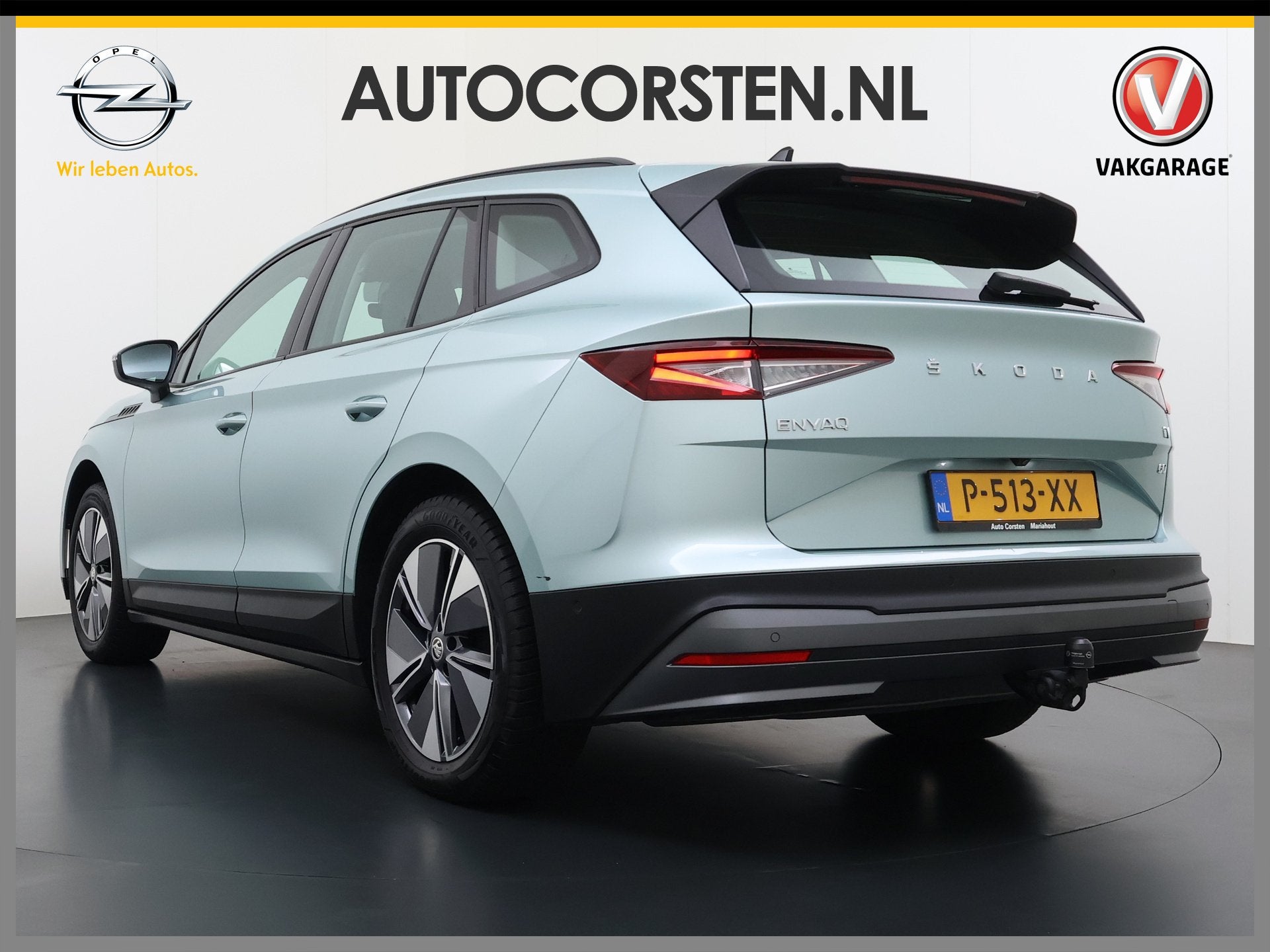 Skoda Enyaq iV 60 SOH 91% Trekhaak Camera P-Assist Apple Car, Automaat, 390 km, Achterwielaandrijving, Gebruikt