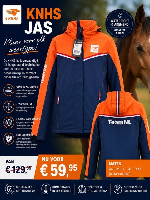 KNHS jas, MAASBRACHT, Horka, Dames, Nieuw