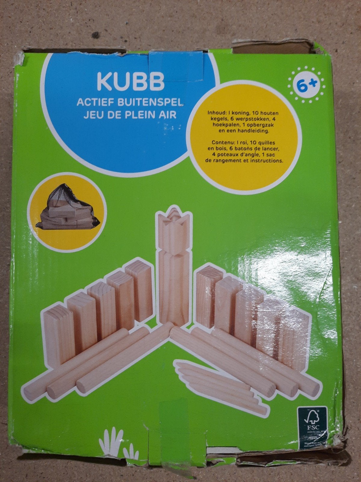 Kubb, Ophalen, Nieuw