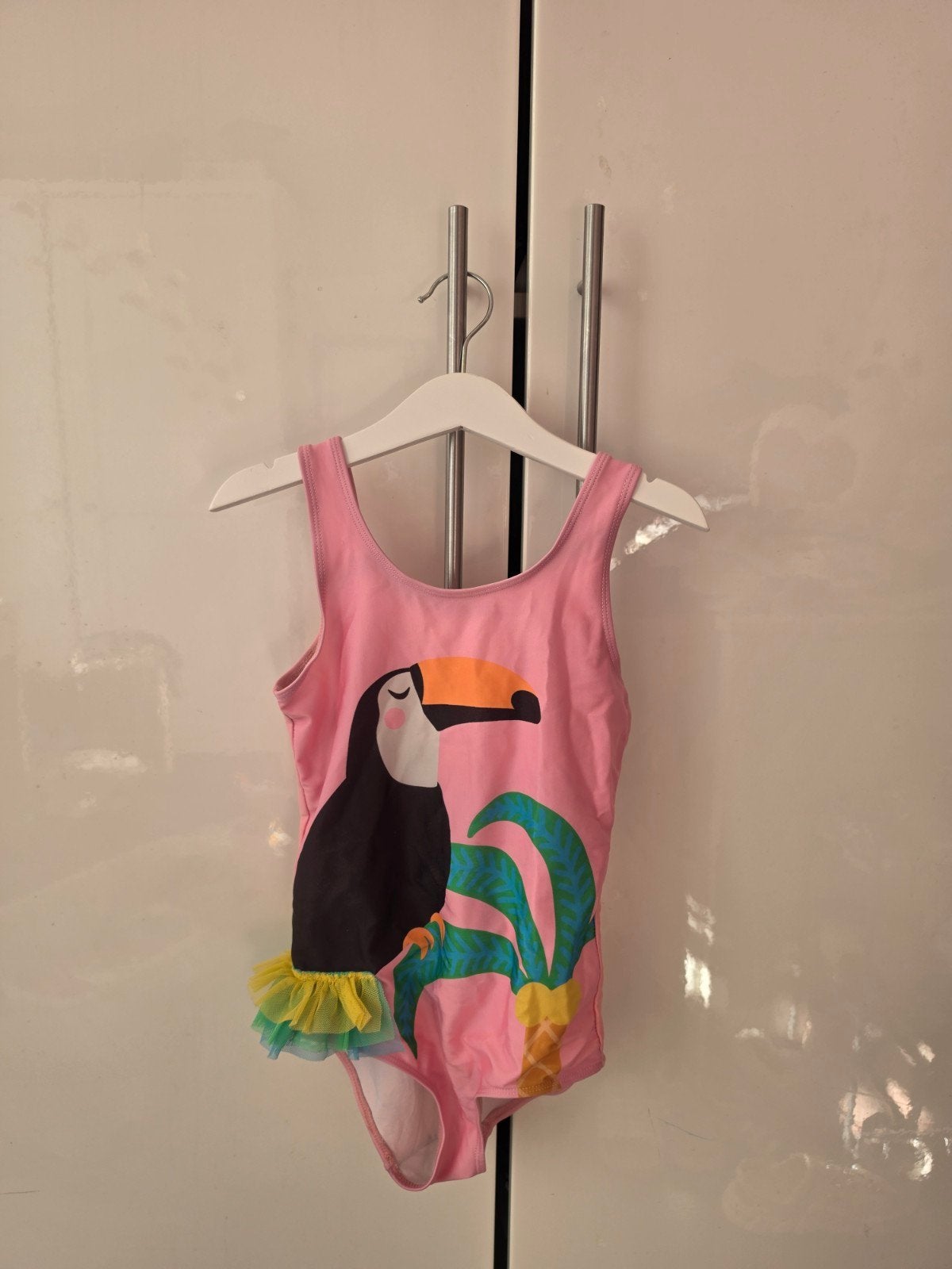H&M Badpak Roze Toekan Maat 122/128, Gebruikt, Meisje, H&M, Badpak