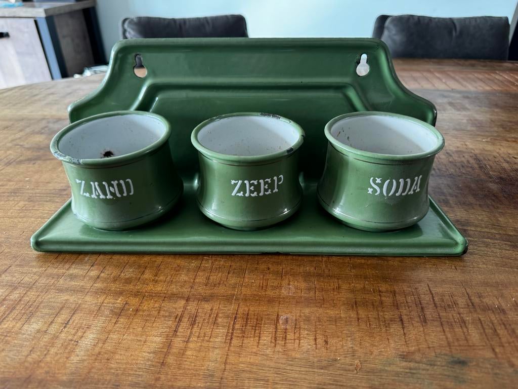 Zand Zeep Soda BK emaille rekje, Ophalen of Verzenden