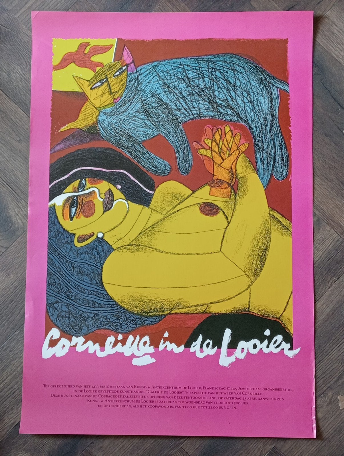Corneille affiche 1988, Ophalen of Verzenden, Gebruikt, A1 t/m A3
