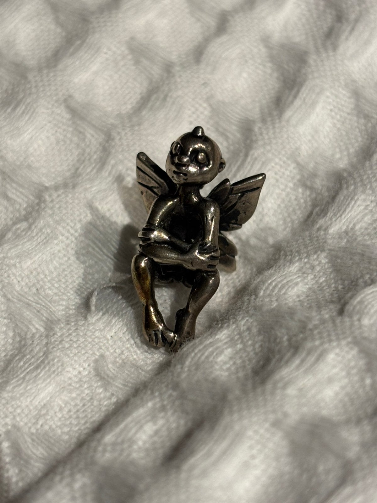 Trollbeads bedel fantasy elfje  tag-pe 00031, Verzenden, Zo goed als nieuw, Zilver, Trollbeads