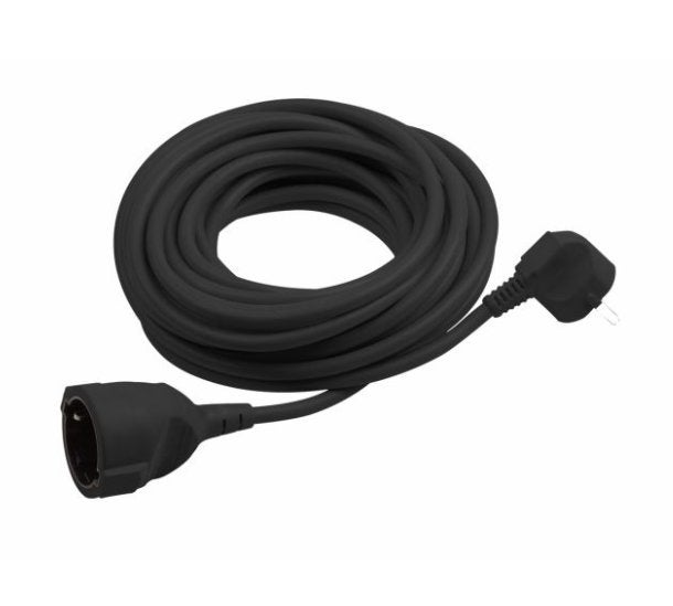 Verlengsnoer 2 meter in wit en zwart., Doe-het-zelf en Verbouw, Elektra en Kabels, Ophalen, Nieuw, Kabel of Snoer