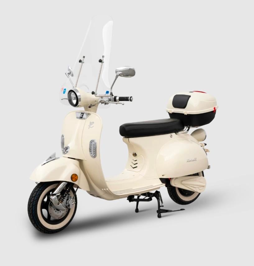 Stijlvolle Elektrische Scooter - Retro Design met 2 accu's., Ophalen, Onbekend, Maximaal 45 km/u, Elektrisch