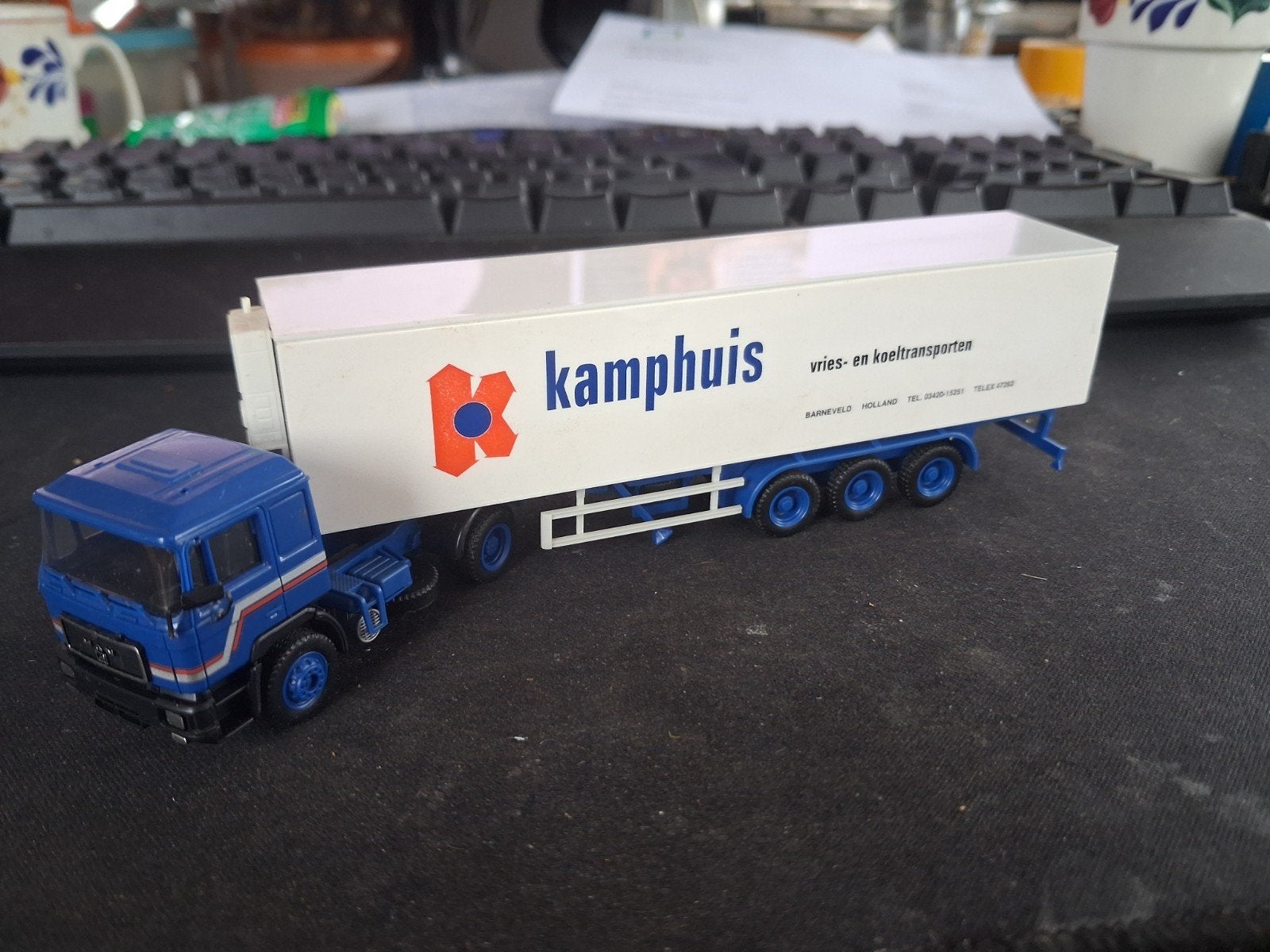 Modelvrachtwagen Kamphuis vries- en koeltransporten, Ophalen of Verzenden, Gebruikt