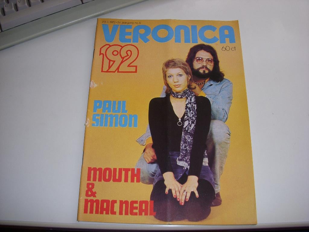 Muziektijdschrift VERONICA 192, Mouth & Mac Neal 1972, Ophalen of Verzenden, Gelezen, Muziek, Film of Tv