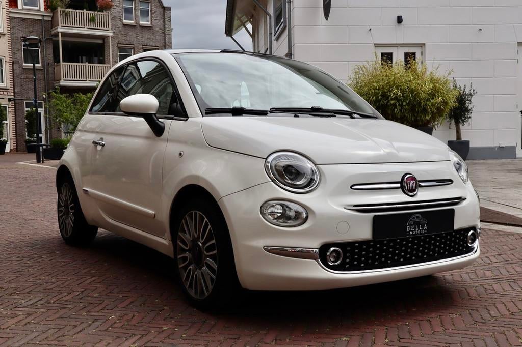 Fiat 500 1.2 Lounge | Panoramadak | Automatische airco | Cru, Voorwielaandrijving, Gebruikt, 4 cilinders, 840 kg