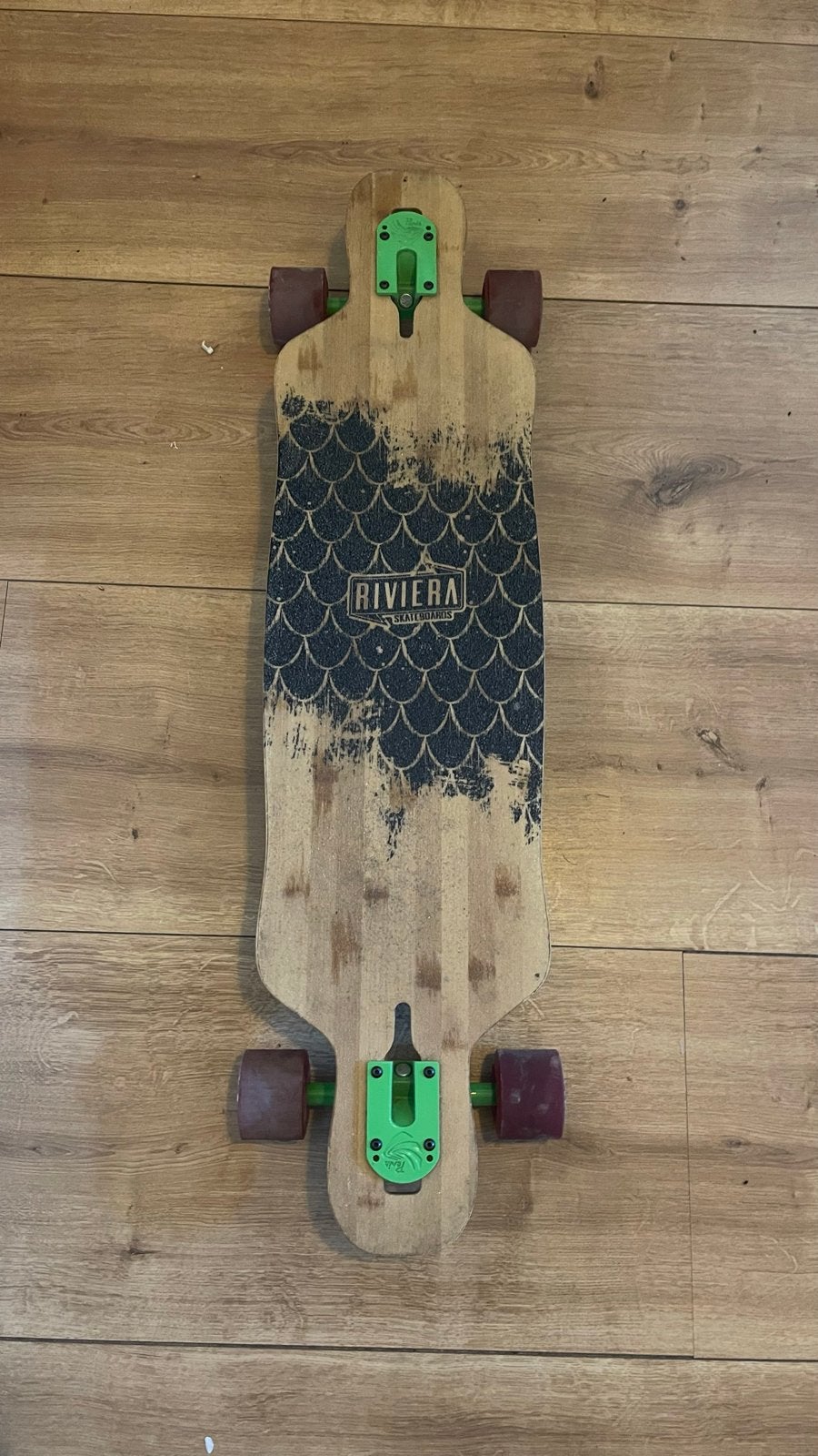 Riviera Longboard - zo goed als nieuw, Sport en Fitness, Skateboarden, Ophalen, Gebruikt, Skateboard, Longboard