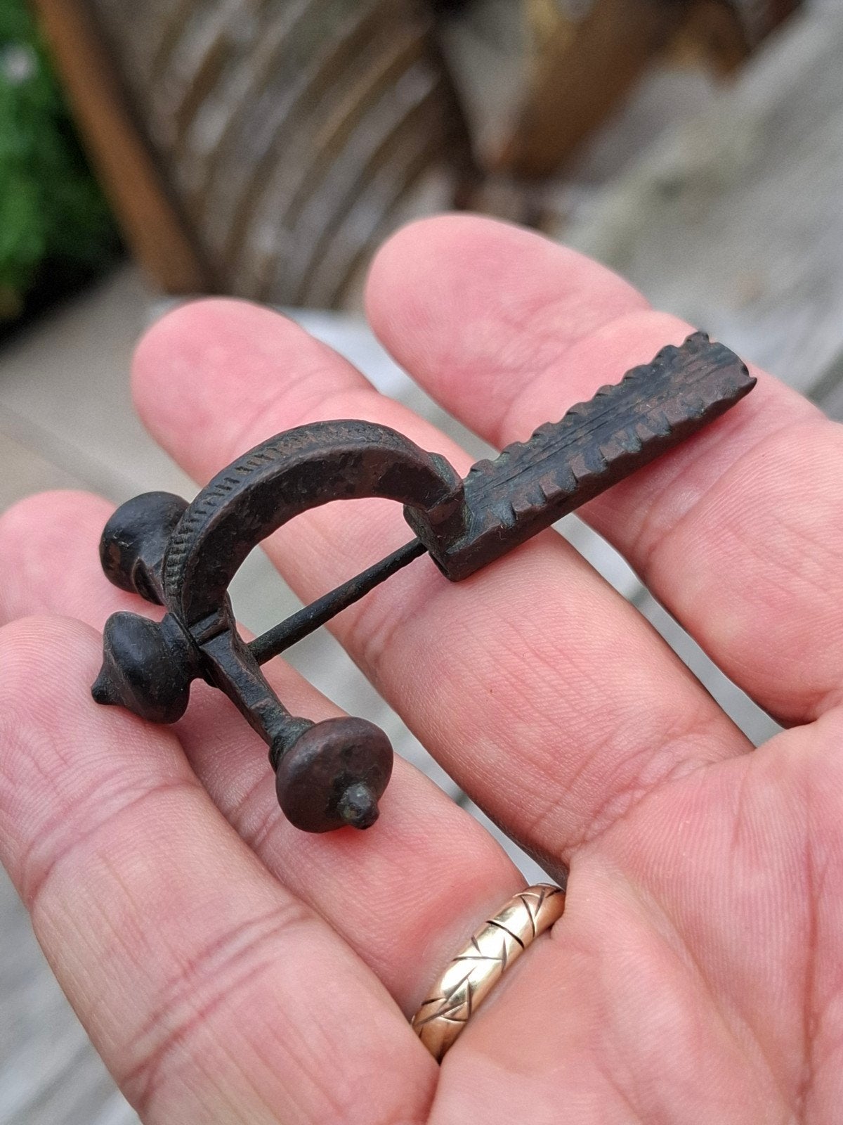 romeinse kruisboog fibula bodemvondst, Antiek en Kunst, Ophalen of Verzenden